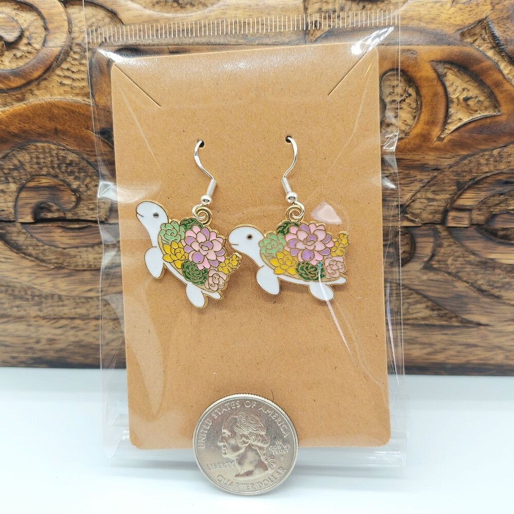 Turtle Earrings - Picture 3 of 3